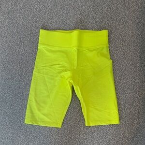 Carbon38 Neon Yellow Bike Shorts